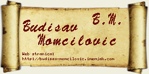 Budisav Momčilović vizit kartica